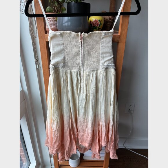 Ecote NWT Pink Sunset Ombré Beaded Mini Dress - Size M - Picture 8 of 8